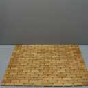 Bamboo Bath Mat with Anti Slip Pads,18x14x4 inches Bathroom Shower and Bathtub Floor Mats,Non Slip Water Proof Mat,Indoor Outdoor Use for Kitchen Bedroom Bathroom Toilet Pet Mat Floor Rug