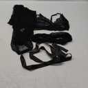 RSLOVE Women Sexy Lingerie Set 3 Piece Lace Kimono Robe with Bra and Panty Sheer Sleepwear (Medium, Black)