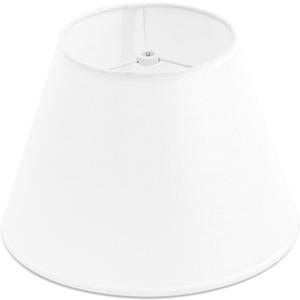 Small White Lamp Shade for Table Lamps, 6" Top x 10" Bottom x 7" High Lamp Shade, White Modern Fabric Lampshade, Replaceable Spider Fitter Home Decor Shade