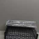Shelves for storage,4-Steel Wire Storage Rack, Adjustable, Sturdy, Easy Assembly, 13.4"D x 23.2"W x 48"H, Black