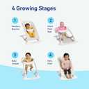 Graco Jumpstart 4-in-1 Adjustable Infant Activity Bouncer & Jumper Versatile Baby Swing Floor Seat and Kids Chair with Snack Tray Geo Pop