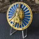 2 x Full Armor of God Spiritual Warrior Challenge Coin - Christian Pocket Token Military Gift Lucky Coin