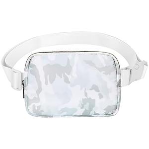 Pack of 2, VOROLO Fanny Pack For Women And Men Crossbody Bag Belt Bag with Adjustable Strap Graduation Gifts Camo White