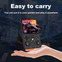 R36MAX Retro Handheld Game Console 18,000+ Classic Games, 4.0" IPS Display, Linux System, 64GB Storage Your Retro Gaming Console and The to Relive Timeless Classics.(Black)