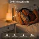 Dreamegg Sunrise Alarm Clock - Sound Machine with Alarm Clock & Wake Up Light, 29 Soothing Sounds, Dimmable Display, White Noise Machine for Bedroom, Heavy Sleepers, Adults & Kids