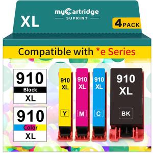910 910XL Ink CartridgesWork with OfficeJet Pro 8015e 8025e Printer