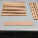 Wood Center/Bottom/Classic Mounted Drawer Slides, 18 Inches Wooden Dresser Undermount Drawer Slides Guide Track Rails for Dresser Replacement Kit (L002-18In-4P)