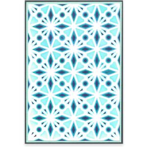 A6 Layered Stencils 4PK Geo Crystals