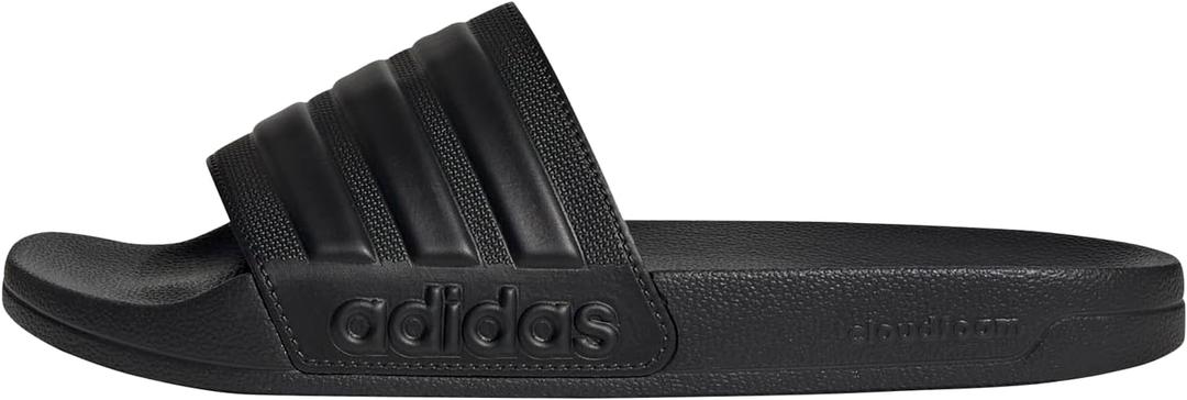 adidas Unisex Shower Slide Sandal, Core Black/Core Black/Core Black, 11 US Men