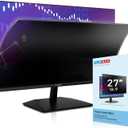 FILMEXT [2023 Upgrade 27 Inch Removable Privacy Screen Filter for 16:9 All-in-One Desktop/Frameless Computer Monitor, Bubble Free Anti Spy Blue Light Filter for Computer