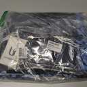 Womens Plus Size Maxi Dress Casual Long Sleeve Long Dresses with Pockets (Black, XL)