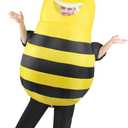 Inflatable Bee Costume Adult Men Women Outfit Unisex Onesie Full Body Bumble Bee Funny Costumes Fancy Blow Up Suit Animals