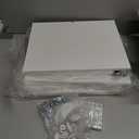 Furologee 5 Tier Bookshelf with Drawer, Tall Narrow Bookcase with Shelves, Wood and Metal Book Shelf Storage Organizer, Modern Display Standing Shelf Unit for Bedroom, Living Room, Office, White