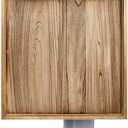 Gurfuy Square Ottoman Table Tray 24" - Rustic Wooden Serving Tray for Farmhouse Decorative Oversized Coffee Table Trays Living Room Kitchen Counter Breakfast Nature