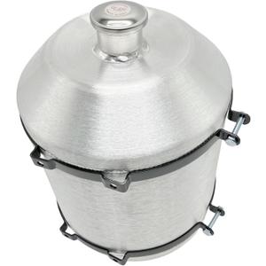 JSD 7.8 Gallon Overall 12" x 16" Aluminum Round Fuel / Gas tank Spun Fuel Gas Tank Cell + Bracket Vertical Fill 1/4" NPT