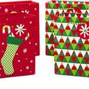 Hallmark 6" Small Christmas Gift Bag Bundle, Festive Holiday (Pack of 8, 4 Designs)