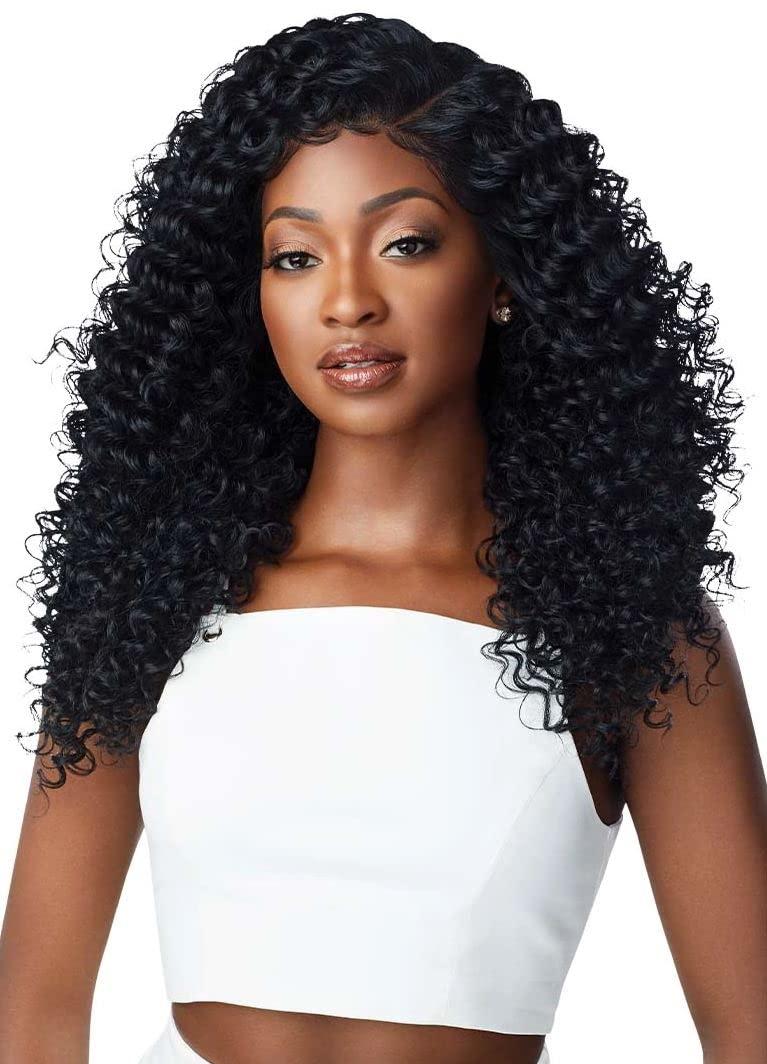 Outre LACE FRONT WIG - PERFECT HAIR LINE 13X6 - DOMINICA (1B) (OFF BLACK 1B)