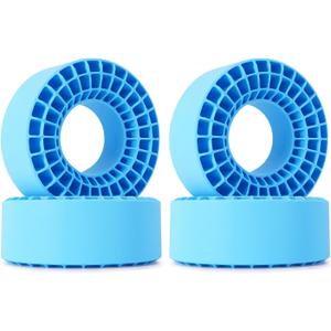 INJORA 4PCS Silicone Rubber Insert Foam for 146-149mm (5.75" OD) 2.2" Tires(Blue)