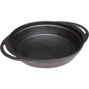 Pie Pan - Pre-Seasoned Cast Iron 12 x 9.5 x 2 Inches By Old Mountain