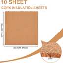 BENECREAT 8 Pack 12x12 Inch Cork Board 3mm Thick Cork Board Tiles Square Cork Tiles Coaster Cork Sheets Tiles for Bulletin Boards, Wall Decoration, DIY Crafts