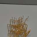 8 Pieces Tea Cup and Saucer Display Holder Rack Metal Saucer Tea Cup Holder Display Coffee Mug Organizer for Plate Teapot 6.22 x 2.44 Inches (Rose Gold, Spiral Style)