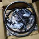 UOFUS Metal Semi Flush Mount Ceiling Light Fixture 4 Candle Holder Matte Chandelier Farmhouse Ceiling Lamp for Dining Room Bedroom Kitchen Hallway Entryway（Black）