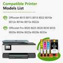 910XL Ink Cartridges Combo Pack (4-Pack, Black/Cyan/Magenta/Yellow) Replacement for HP 910XL 910 Ink Cartridges with OfficeJet 8010 8015 8018 Pro 8020 8025 8028 8030 8035 8025e 8028e Printer