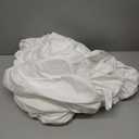 7.2FT White Round Wedding Backdrop Cover,Circle Balloon Arch Backgound Stand Cover for Birthday Party Baby Shower Halloween Decoration