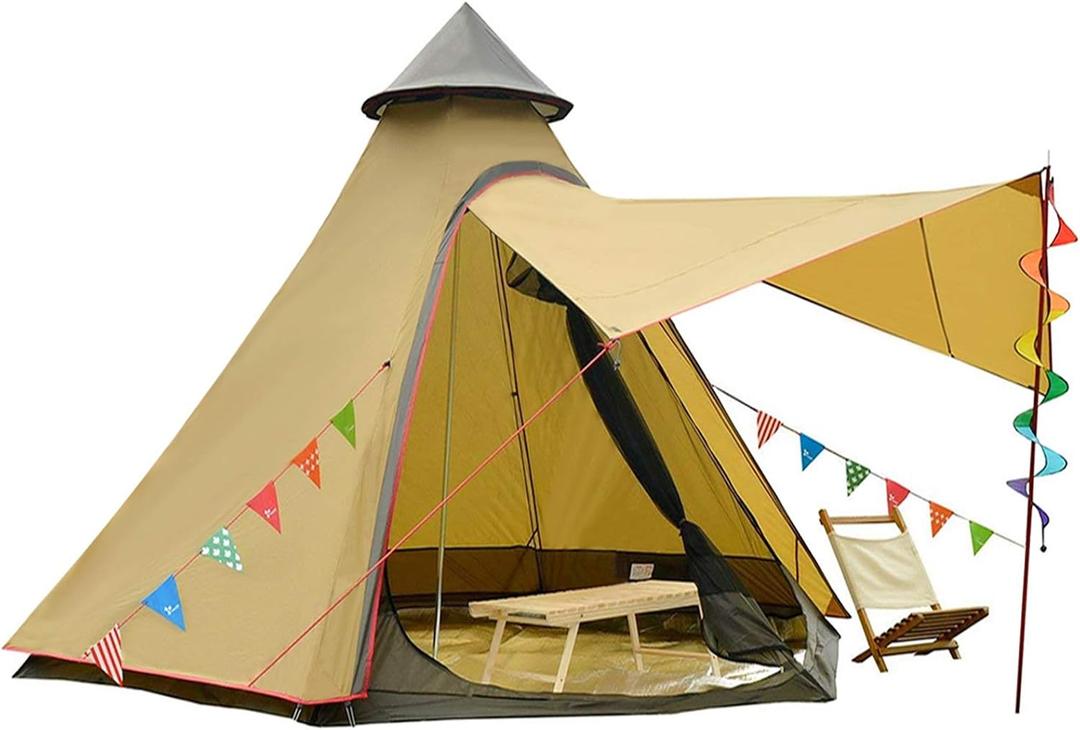 12'x10'x8'Dome Camping Tent 5-6 Person 4 Season Double Layers Waterproof Anti-UV Windproof Tents Family Outdoor Camping Tent | Double Layers, Waterproof, Anti-UV, Windproof, Family, Outdoor