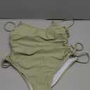 Women's Sexy One Piece Bathing Suit Tummy Control Swimsuit (Medium, S02 Matcha Green)
