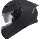 CUTEY Full Face Motorcycle Helmet - DOT Certified, Lightweight, Dual Visor, Ventilated - for Adults Men & Women
