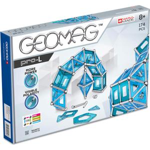 GEOMAG Magnetic Toys | Magnets for Kids | STEM-endorsed Educational Building Cube Set for Creativity & Learning Fun | Swiss-made | Age 8+ Pro-L Kit 174 Piece