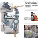 PP4218A Carburetor, PP4218AV Carburetor Repalcement for Poulan Pro PP4218AVX PR4218 PP4018 PP3314 PP3816 P3416 Chainsaw Car-buretor, Replaces Craftsman 358.350990 Chainsaw C1M-W26C 358351901 545040701