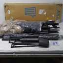 PHI VILLA 15ft Large Patio Umbrellas with Base Included, Outdoor Double-Sided Rectangle Big Market Umbrella with Stand, Outside Umbrellas for Poolside Lawn Backyard, Beige