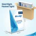 24 Pack Acrylic Sign Holder 8.5x11, Standing L-Shape Vertical Menu Holder Stand, Flyer Display Stand, Table Paper Holder, Plastic Sign Display Stand for Restaurants, Store, Office