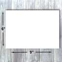 Hamilco White Cardstock Paper 6x9 Blank Index Cards 65lb Cover 100 Pack