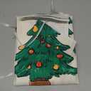 Christmas Tree Skirt 47.2 Inch Blue Green Round Santa and Pine Forest Pattern Merry Christmas Design Holiday Decoration for Xmas Tree Skirt Home Living Room Decor (Colorful889)