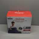 Sunbeam Electric Heated Throw Blanket Navy Microplush Faux Shearling 4 Heat Settings 50x70