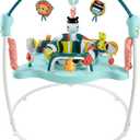 Fisher-Price Baby Bouncer Colorful Corners Jumperoo Activity Center with Music Lights Sounds & Developmental Toys