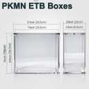 ETB Acrylic Case , ETB Protector Case,Clear Display Stackable - 8mm Ultra Thick Slotted Magnetic Lid Compatible with Elite Trainer Box (Box Not Including)