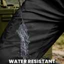 SWISSWELL Tactical Pants for Men Water Resistant Ripstop Elasticated Waist Work Cargo Pant with 8 Pockets for Hiking Construction Black 32×30, Black