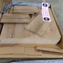 Prepac Nordik 6-Tier Natural Oak Modern Mid Century Corner Bookcase, 71.5" Extra Tall Corner Shelf with Storage, Multifunctional Freestanding Bookshelf for Home Office, Living Room, Bedroom