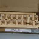 39'' Chunky Blanket Loom, Installation Free Knitting Loom for Beginners, Foldable Hand Knitting Yarn Chunky Blanket Kit for DIY Throw Blankets, Wooden Weaving Loom Craft Tools