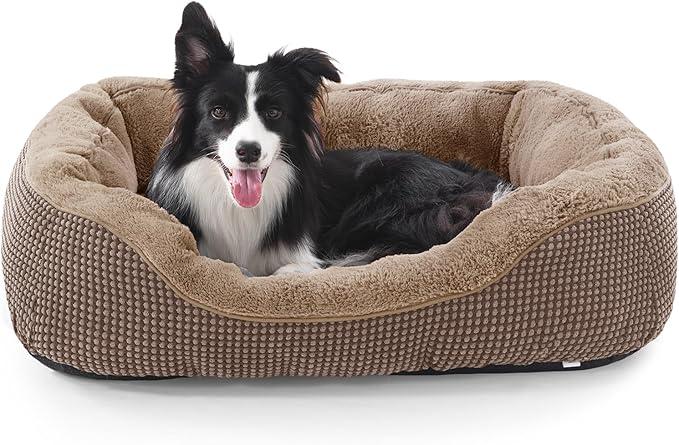 INVENHO Dog Bed Medium Size, Orthopedic Warming Soft Calming Sleeping Durable with AntiSlip Bottom