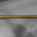 BRIOFOX Industrial Shower Curtain Rod - Rustproof Non-Slip 43-72 Inches Tension Curtain Rod for Window or Bathroom,Frosted Gold Painted Finial