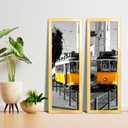 LaVie Home 8x24 Picture Frame Gold, Panoramic Picture Frame for Wall Decoration, Classic Gold Minimalist Style Suitable for Decorating Houses, Offices, Hotels1 Pack