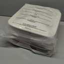 Cube Storage Bins, 6 Pack 11x11 inch with Cotton Handles for Closet, Shelves, Clothes, Towel (White/Pink)