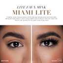 Lilly Lashes Miami Lite Faux Mink Strip Lashes, Light Brown, Reusable, No Glue Included