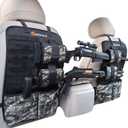 Truck Gun RackSet of 2, Seat Back Gun Rack with Adjustable Straps, 600D Oxford Cloth, Universal Rifle Holder, PVC Coated, Secure Storage Pockets for Hunting Gear, Easy to Install Vehicle Gun Rack (Camo-Large_1)