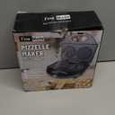 Pizzelle Maker with Non-Stick Coating, Electric Pizzelle Cookie Baker Press with Snowflake Pattern, Make Two 4 Inch Traditional Italian Waffle Cookies at Once, Recipe Included